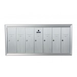 Standard 7 Door Vertical Mailbox Unit - Front Loading and Fully Recessed - 12507HA