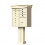 12 Tenant Door Standard Style CBU Mailbox (Pedestal Included) - Type 2 - 1570-12AF