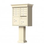 8 Tenant Door Standard Style CBU Mailbox (Pedestal Included) - Type 1 - 1570-8AF