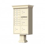 8 Tenant Door Standard Style CBU Mailbox (Pedestal Included) - Type 6 - 1570-8T6AF