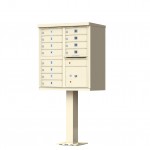 12 Tenant Door Standard Style CBU Mailbox (Pedestal Included) - Type 2 - 1570-12AF