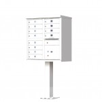 12 Tenant Door Standard Style CBU Mailbox (Pedestal Included) - Type 2 - 1570-12AF