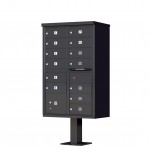 13 Tenant Door Standard Style CBU Mailbox (Pedestal Included) - Type 4 - 1570-13AF