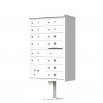 13 Tenant Door Standard Style CBU Mailbox (Pedestal Included) - Type 4 - 1570-13AF