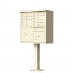 8 Tenant Door Standard Style CBU Mailbox (Pedestal Included) - Type 1 - 1570-8AF