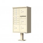 8 Tenant Door Standard Style CBU Mailbox (Pedestal Included) - Type 6 - 1570-8T6AF