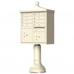 8 Tenant Door Standard Style CBU Mailbox (Pedestal Included) - Type 1 - 1570-8AF