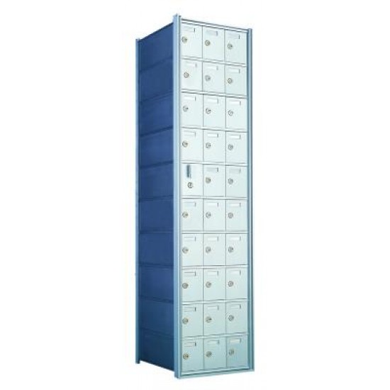 Custom 30 Door Horizontal Mailbox Unit - Front Loading - (29 Useable; 10 High) - 1600103-SP