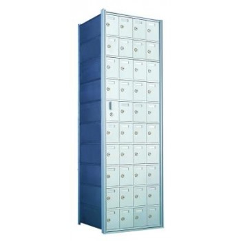 Standard 40 Door Horizontal Mailbox Unit - Front Loading - (39 Useable; 10 High) 1600104A