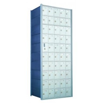 Standard 50 Door Horizontal Mailbox Unit - Front Loading - (49 Useable; 10 High) 1600105A
