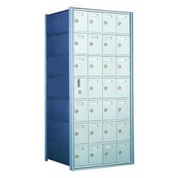 Custom 28 Door Horizontal Mailbox Unit - Front Loading - (27 Useable; 7 High) 160074-SP