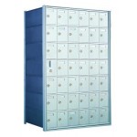 Standard 42 Door Horizontal Mailbox Unit - Front Loading - (41 Useable; 7 High) 160076A