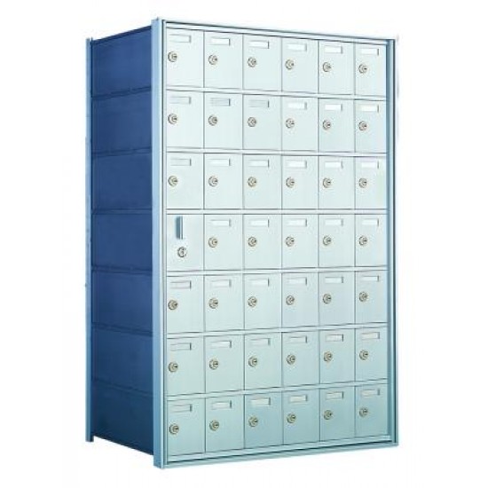 Custom 42 Door Horizontal Mailbox Unit - Front Loading - (41 Useable; 7 High) 160076-SP