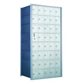 Standard 40 Door Horizontal Mailbox Unit - Front Loading - (39 Useable; 8 High) 160085A