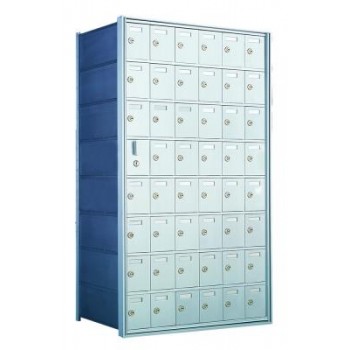 Standard 48 Door Horizontal Mailbox Unit - Front Loading - (47 Useable; 8 High) 160086A
