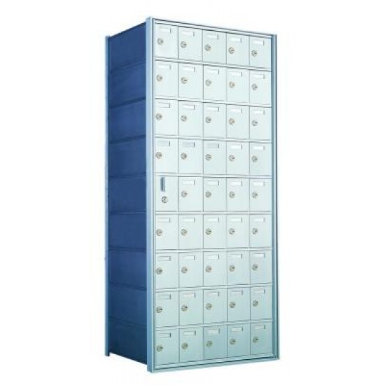 Standard 45 Door Horizontal Mailbox Unit - Front Loading - (44 Useable; 9 High) 160095A