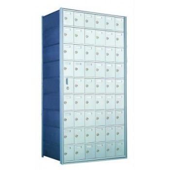 Standard 54 Door Horizontal Mailbox Unit - Front Loading - (53 Useable; 9 High) 160096A