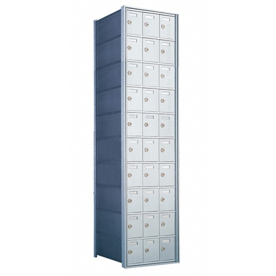 Standard 30 Door 10 High Horizontal Mailbox Unit - Rear Loading - 1700103A
