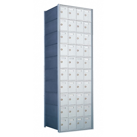 Custom 40 Door 10 High Horizontal Mailbox Unit - Rear Loading - 1700104-SP