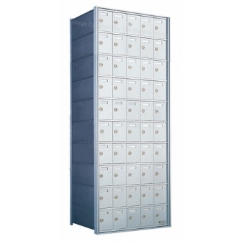 Custom 50 Door 10 High Horizontal Mailbox Unit - Rear Loading - 1700105-SP