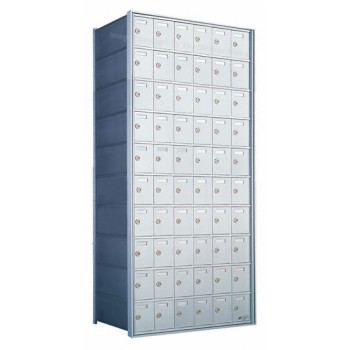 Standard 60 Door 10 High Horizontal Mailbox Unit - Rear Loading - 1700106A