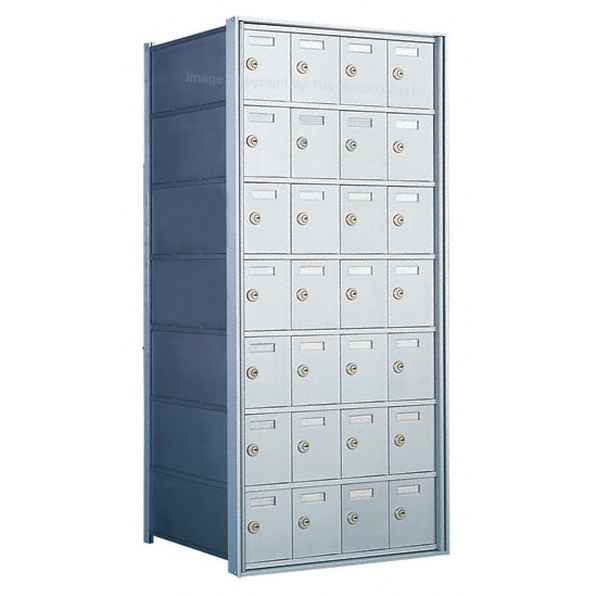 Custom 28 Door 7 High Horizontal Mailbox Unit - Rear Loading - 170074-SP