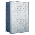 Custom 42 Door 7 High Horizontal Mailbox Unit - Rear Loading - 170076-SP