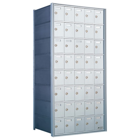 Custom 40 Door 8 High Horizontal Mailbox Unit - Rear Loading - 170085-SP