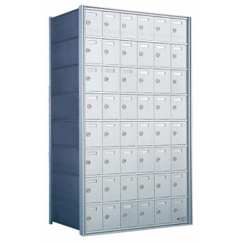 Standard 48 Door 8 High Horizontal Mailbox Unit - Rear Loading - 170086A