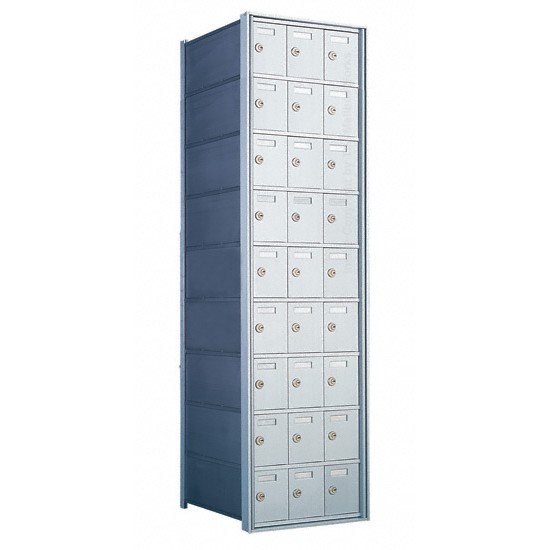 Custom 27 Door 9 High Horizontal Mailbox Unit - Rear Loading - 170093-SP