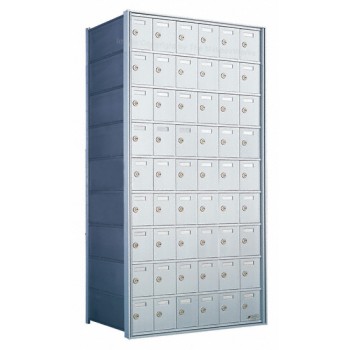 Standard 54 Door 9 High Horizontal Mailbox Unit - Rear Loading - 170096A