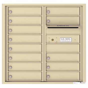 13 Tenant Doors with Outgoing Mail Compartment - 4C Wall Mount 8-High Mailboxes - 4C08D-13