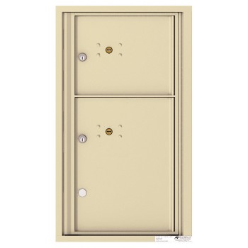 2 Parcel Doors Unit - 4C Wall Mount 8-High - 4C08S-2P
