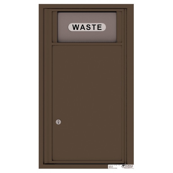 Trash/Recycling Bin - 4C Wall Mount 8-High - H4C08S-BIN