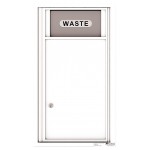 Trash/Recycling Bin - 4C Wall Mount 8-High - H4C08S-BIN