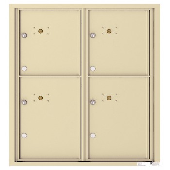 4 Parcel Doors Unit - 4C Wall Mount 9-High - 4C09D-4P