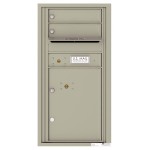 2 Tenant Doors with 1 Parcel Locker and Outgoing Mail Compartment - 4C Wall Mount 9-High Mailboxes - 4C09S-02