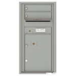 2 Tenant Doors with 1 Parcel Locker and Outgoing Mail Compartment - 4C Wall Mount 9-High Mailboxes - 4C09S-02