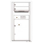 2 Tenant Doors with 1 Parcel Locker and Outgoing Mail Compartment - 4C Wall Mount 9-High Mailboxes - 4C09S-02