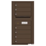 7 Tenant Doors with Outgoing Mail Compartment - 4C Wall Mount 9-High Mailboxes - 4C09S-07