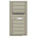 7 Tenant Doors with Outgoing Mail Compartment - 4C Wall Mount 9-High Mailboxes - 4C09S-07