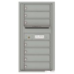 7 Tenant Doors with Outgoing Mail Compartment - 4C Wall Mount 9-High Mailboxes - 4C09S-07