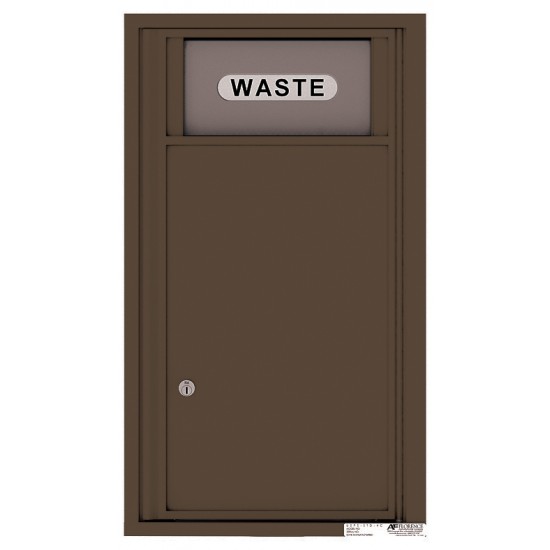 Trash/Recycling Bin - 4C Wall Mount 9-High - 4C09S-BIN