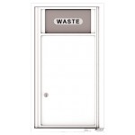 Trash/Recycling Bin - 4C Wall Mount 9-High - 4C09S-BIN