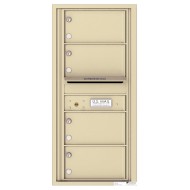 4 Oversized Tenant Doors with Outgoing Mail Compartment - 4C Wall Mount 10-High Mailboxes - 4C10S-04