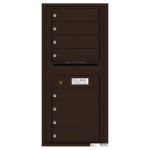 8 Tenant Doors with Outgoing Mail Compartment - 4C Wall Mount 10-High Mailboxes - 4C10S-08