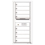 8 Tenant Doors with Outgoing Mail Compartment - 4C Wall Mount 10-High Mailboxes - 4C10S-08