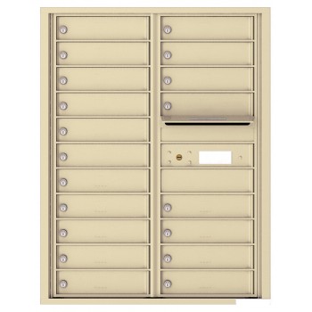 19 Tenant Doors with Outgoing Mail Compartment - 4C Wall Mount 11-High Mailboxes - 4C11D-19