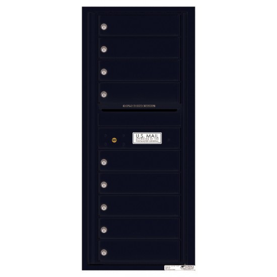 9 Tenant Doors with Outgoing Mail Compartment - 4C Wall Mount 11-High Mailboxes - 4C11S-09