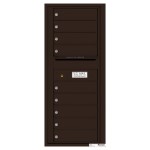 9 Tenant Doors with Outgoing Mail Compartment - 4C Wall Mount 11-High Mailboxes - 4C11S-09